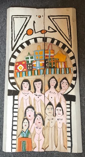 Folk art naive kunst othman - folk, d'othman