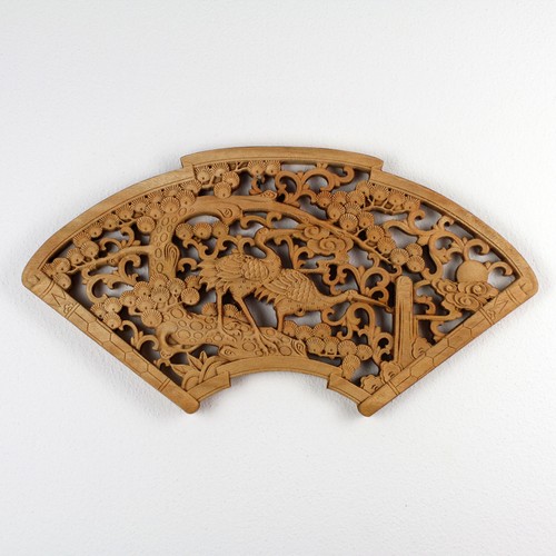 Wandbild holz kraniche unter - wandbild,