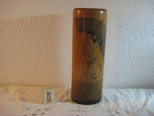 Holz bambus vase - holz,