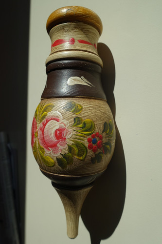 Wandvase aus holz mit - wandvase,