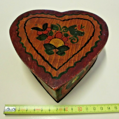 Holzschachtel herzform - holzschachtel,