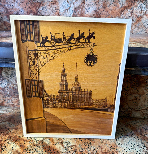 Holzbild dresden frauenkirche - dresden,