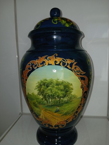 Alte holz vasen lackmalerei - holz,