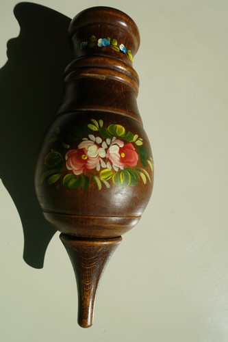 Wandvase aus holz mit - wandvase,