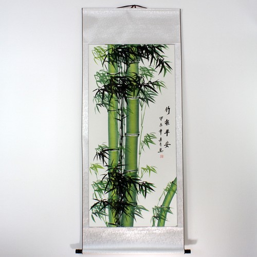 Rollbild bambus asiatische - rollbild,