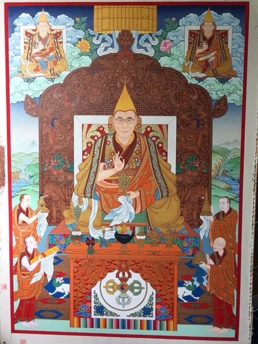 Thangka tibetische malerei - thangka-/tibetische,