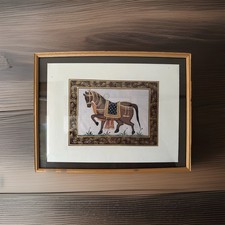 Indische Seidenmalerei Elefant